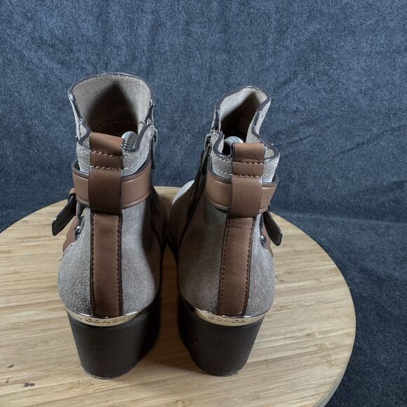 Women Coach Pauline Tan Suede Ankle Boots Booties Size‎ 8 B - Picture 4 of 8